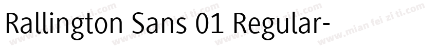 Rallington Sans 01 Regular字体转换